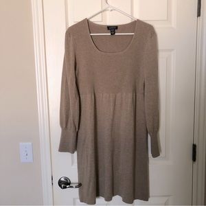 Knit Wool blend Long Sleeve Sweater Dress